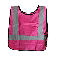 Жилет сигнальний дитячий S рожевий SH-026 SAPFIRE (400779)