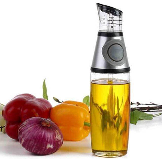 Бутылка для масла, press and measure oil dispenser, серый, бутылка для масла с дозатором (GK) - фото 5 - id-p948639847