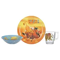 Набор детской посуды Luminarc Disney Lion King 3 предмета P9345