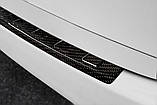 Захисна накладка на задній бампер для Porsche Cayenne 2010-2014 /чорн.карбон/, фото 7