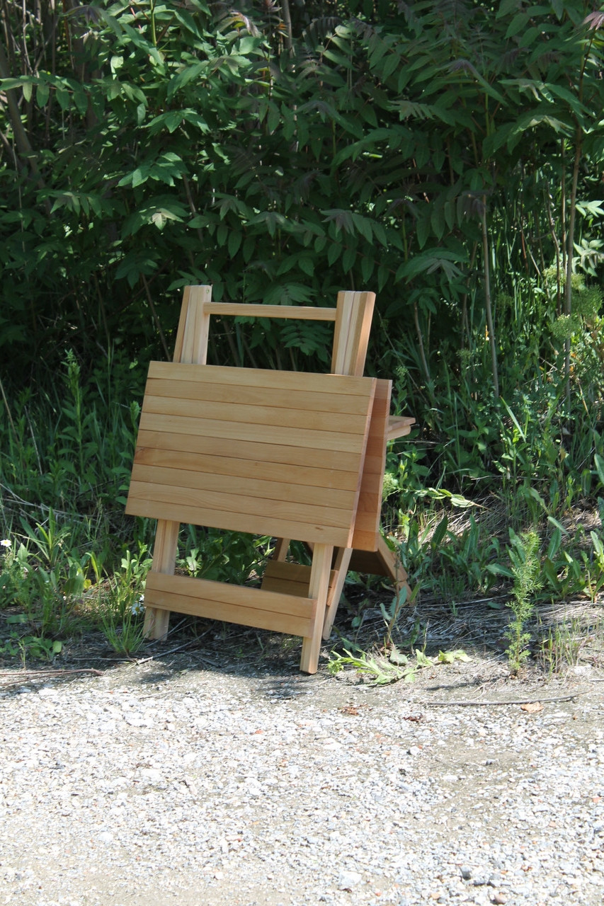 Стол туристический складной деревянный - 80 фото