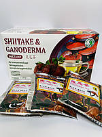 Чай Ганодерма рейши и Шиитаке растворимый увеличивает выносливость и иммуномодулятор 20 штук