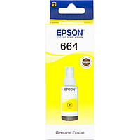 Чернила Epson L 100, 110, 120, 132, 1455, 200, 300, 350, 3050, 455, 550, 605 желтый (C13T66444A) DL