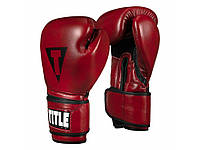 Боксерські рукавички тренірові TITLE Blood Red Leather Sparing Gloves