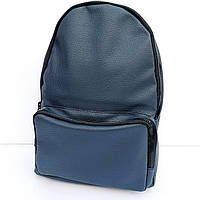 Рюкзак молодіжний спортивний колір синій шкірозамінник