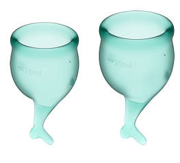 Набір менструальних чаш Satisfyer Feel Secure Dark Green AIW Or1504