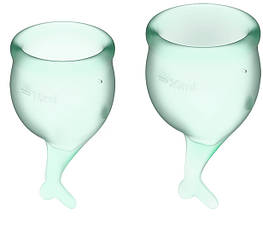 Набір менструальних чаш Satisfyer Feel Secure Light Green AIW Or1506