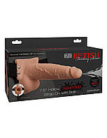 Порожний страпон Pipedream Fetish Fantasy 7,5" Hollow Squirting Strap-On With Balls AIW Or1719, фото 3