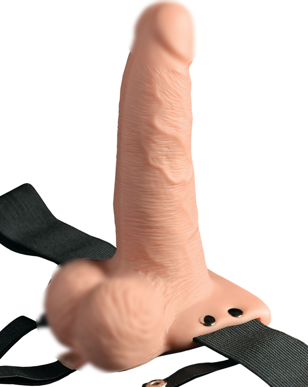 Порожний страпон із вібрацією Pipedream Fetish Fantasy 6" Hollow Rechargeable Strap-On Remote AIW Or1720, фото 1