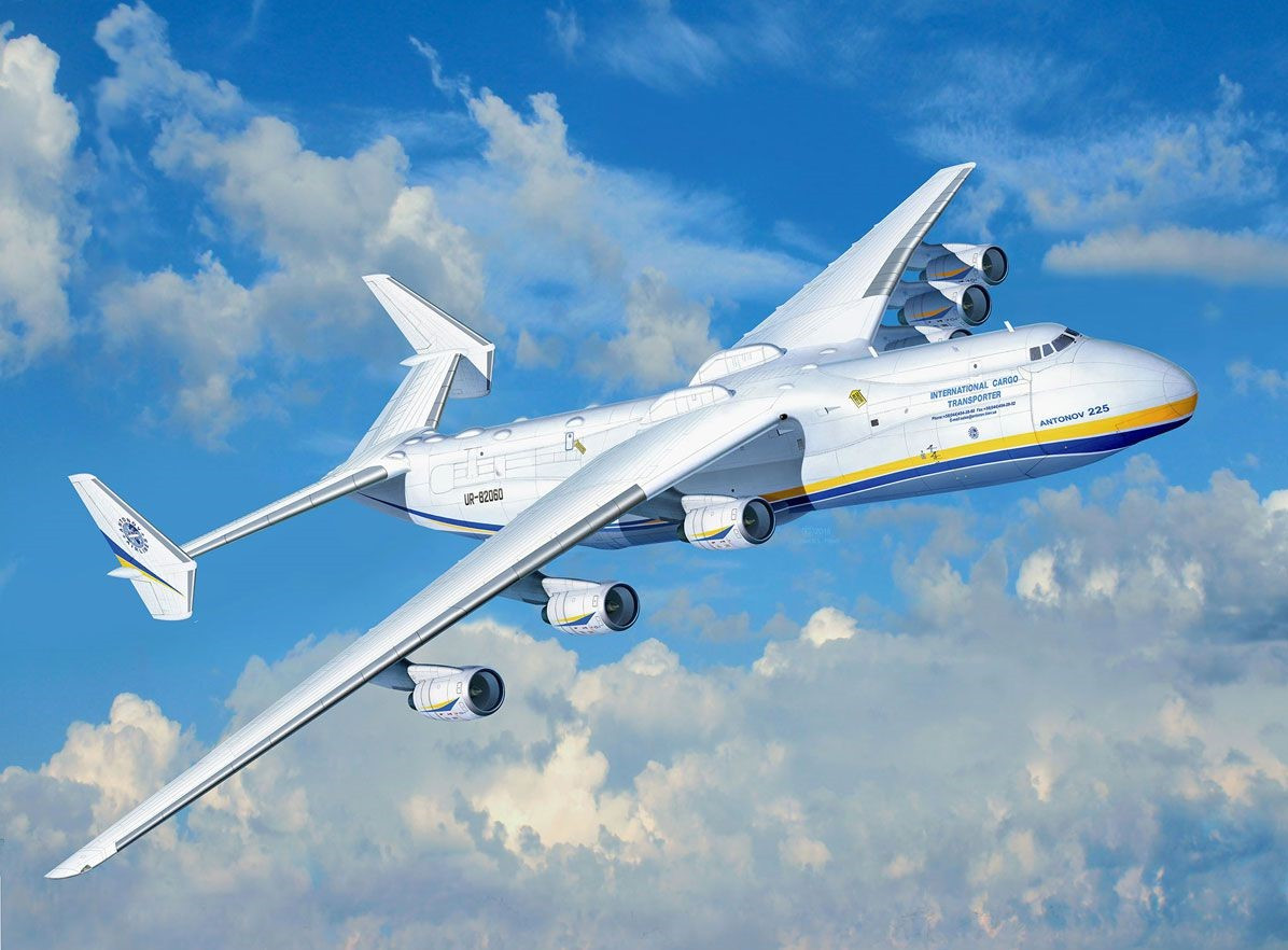 Картини за номерами 40×50 см Український літак "Мрія" Kontur
