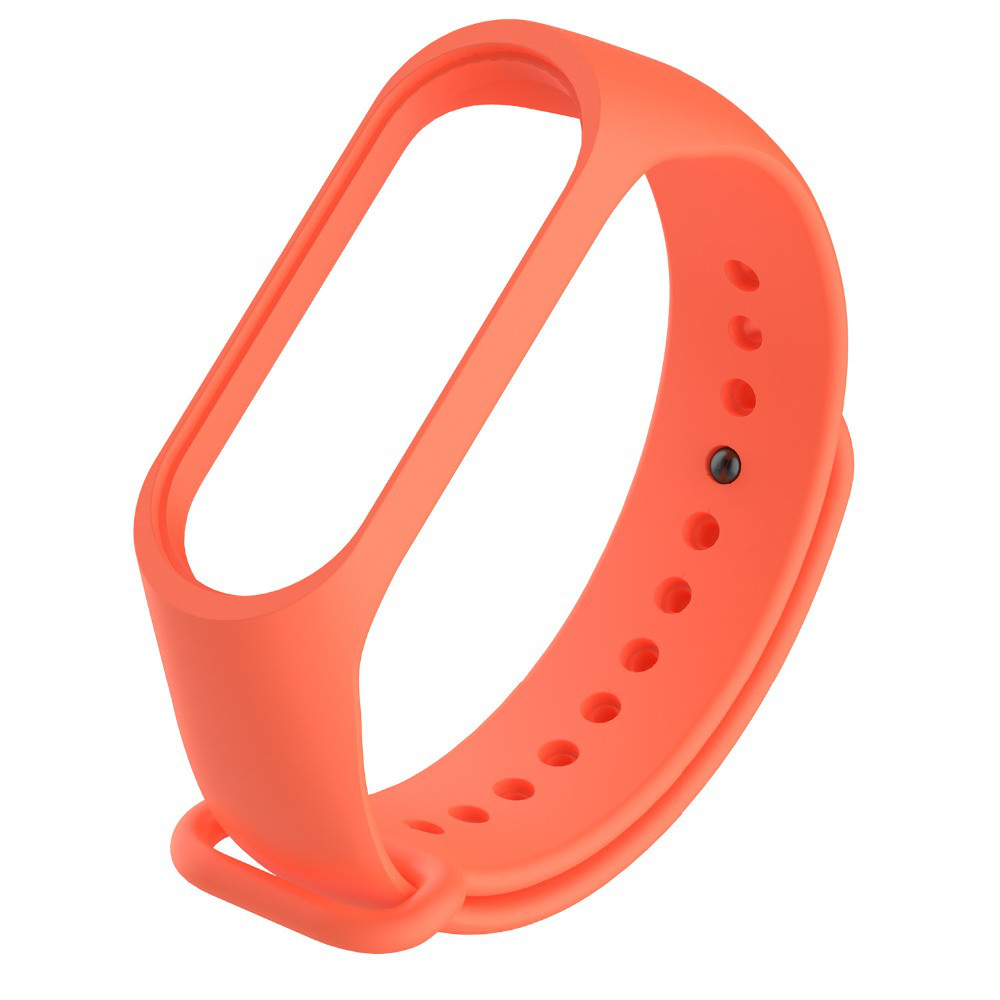 Ремінець для фітнес-браслету Xiaomi Mi Band 3 та 4 помаранчевий