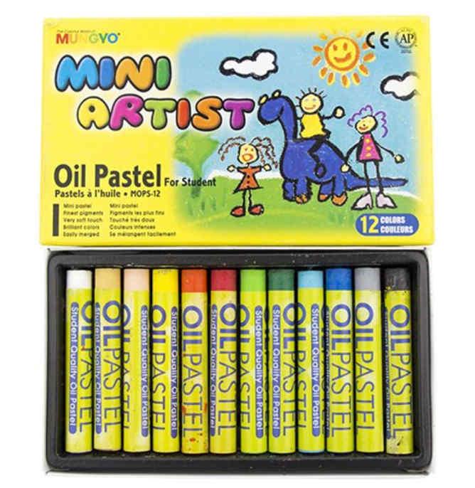 Пастель олійна дитяча Mungyo Mini MOPS 12 кольорів