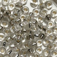 Бісер Peciosa Для біжутерії блискучий 6026 / 78102 розмір 6 Сріблястий Упаковка 5 грам