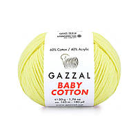 Gazzal Baby cotton — 3413 лимонний