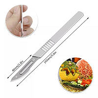 Скальпель зі змінними лезами 10 шт. №23