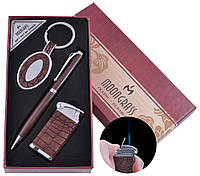 Подарочный набор брелок, ручка, зажигалка (Острое пламя) AL-011