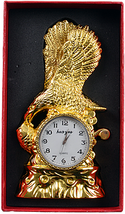 Запальничка подарункова з годинником Орел (Золото) №4371