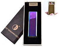 USB зажигалка в подарочной упаковке (Две спирали накаливания) №4863 Хамелеон
