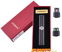 USB зажигалка в подарочной упаковке Jobon (Спираль накаливания) №HL-8 Black