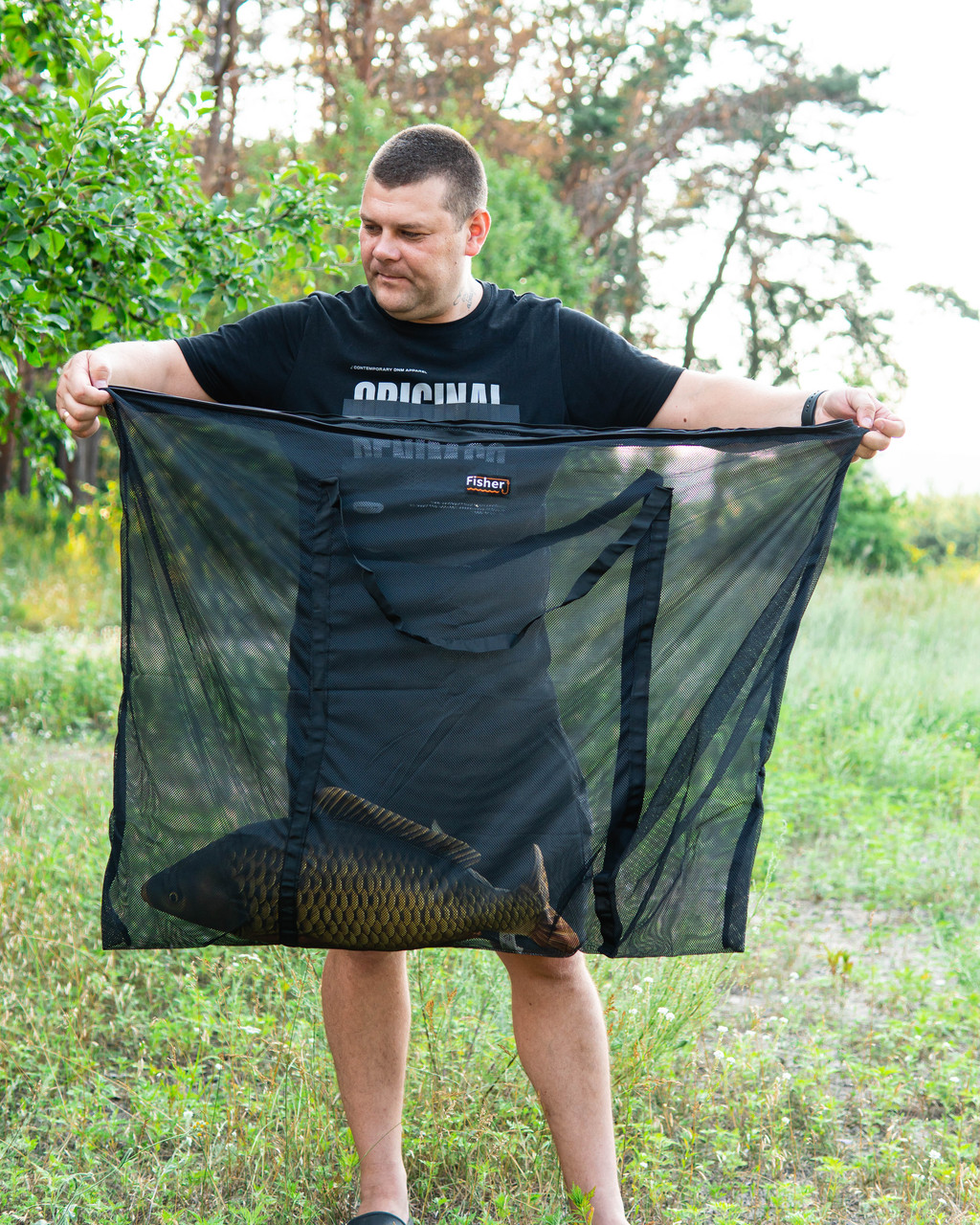 Мішок для зберігання риби на змійці Fisher (100х80 см.)