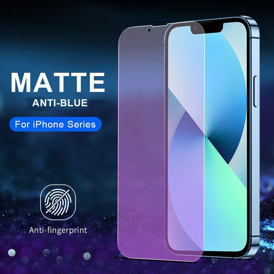 Матова Matte Anti-blue Гідрогелева протиударна для iPhone 6 6s 7 8 Plus.11.12.13 mini Pro Max, фото 1
