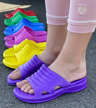 Шльопанці дитячі 36 пар у ящику мікс кольорів (м'які та без запаху ) 31-35