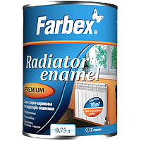 Эмаль стирол-акриловая для радиаторов отопления Farbex 0.75 л
