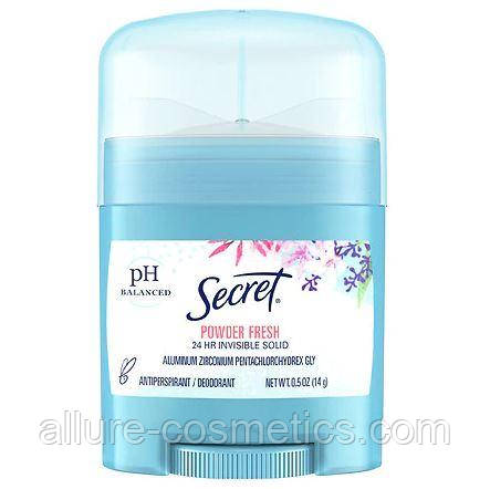 Кремовый дезодорант-антиперспирант Secret Powder Fresh Invisible Solid Antiperspirant 14g - фото 1 - id-p1037863247