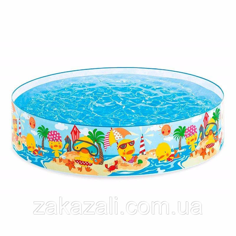 Дитячий каркасний басейн Intex 58477 (12-25 см) качки