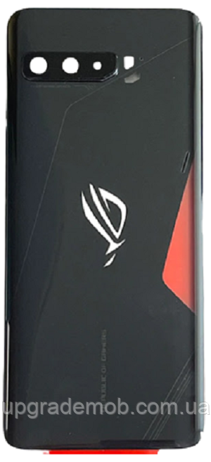 Задня кришка Asus ROG Phone 3 Strix ZS661KS чорна Black Glare оригінал + скло камери, фото 1