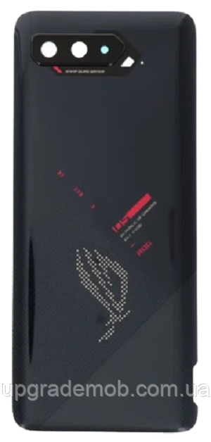 Задня кришка Asus ROG Phone 5 ZS673KS чорна Phantom Black Tencent оригінал + скло камери, фото 1