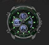 Спортивний чоловічий електронно-стрільний годинник із днями тижня з підсвіткою і будильником, фото 10