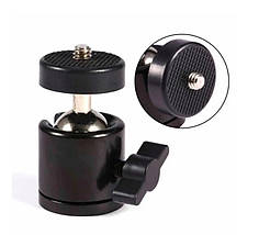 Шарнир поворотный / крепление для кольцевых ламп и штативов / штативная головка / шаровой адаптер для штатива, фото 2