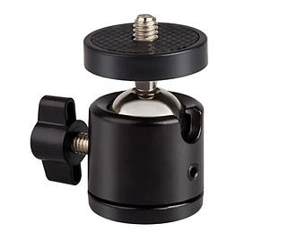 Шарнір поворотний / кріплення для кільцевих ламп і штативів / штативна головка / шаровий адаптер для штатива