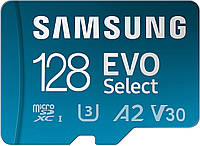 Карта пам'яті Samsung 128GB EVO Select 130MB/s (Оригінал)