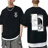 Аниме футболка в японском стиле харадзюку с принтом Берсерк