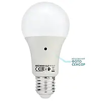 Лампа светодиодная DARK-10 День-Ночь с датчиком освещения 4200К E27 220В 10Вт Horoz Electric