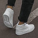 Кросівки чоловічі білі Nike Air Jordan Retro 1 (04673), фото 2