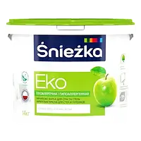 Интерьерная краска для стен и потолка Sniezka Eko белая 3л (4.2кг)