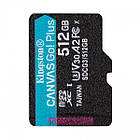 Картка пам'яті 512 ГБ U3 V30 microSDXC Kingston Canvas Go! Plus SDCG3/512GBSP