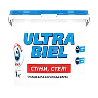 Інтер'єрна фарба для стін і стелі Sniezka Ultra Biel біла 1л (1.4кг)