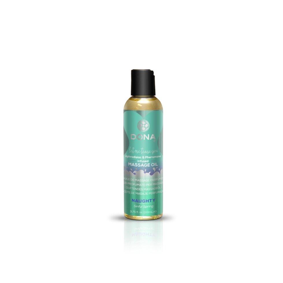 Dona Massage Oil Naughty - гріховна весна (110 мл) з феромонами та афродизіаками, фото 1