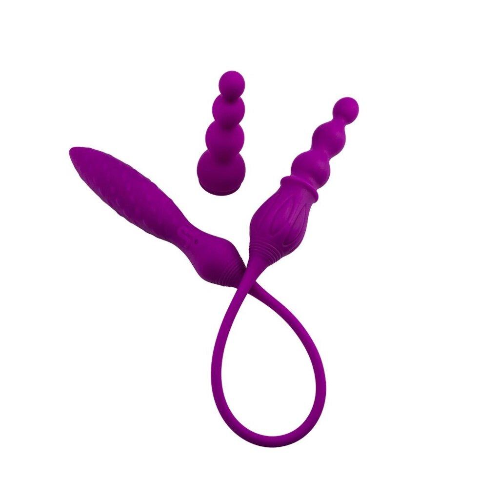 Двосторонній Vibrator Adrien Lastic AD-2X з дистанційним керуванням LRS, фото 1