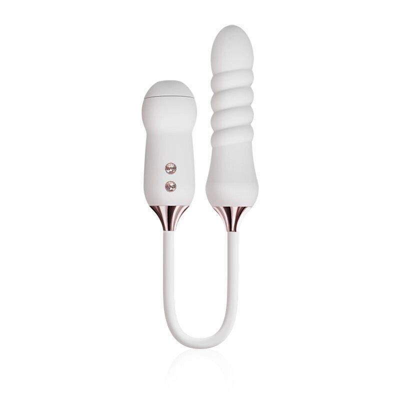 Пульсатор з вакуумом стимулятор Кістоя Кеті Уайт на гнучкому з'єднанні, фото 1