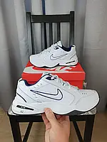 Кроссовки мужские белые Nike Air Monarch White. Кроссы Найк Аир Монарх белые повседневные осень весна