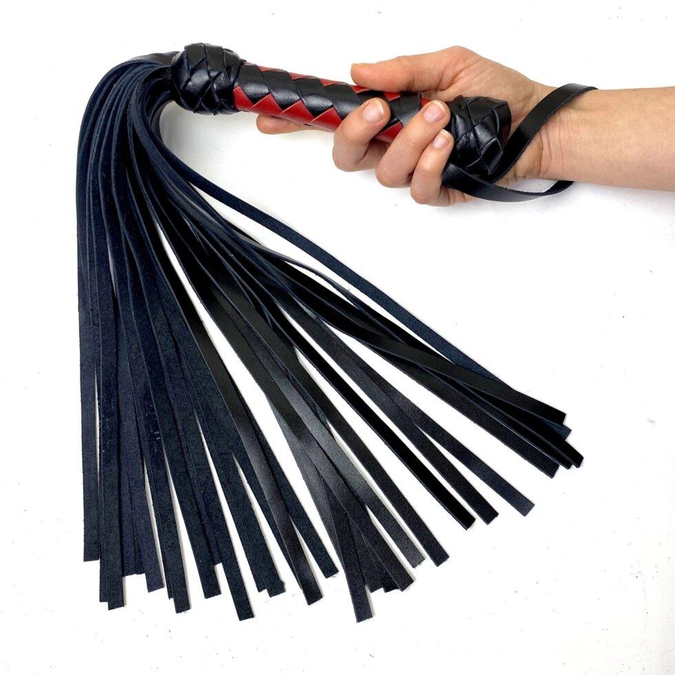 Flogger Small / Martinet, 30 Хвости 35 см, чорно-червоний колір