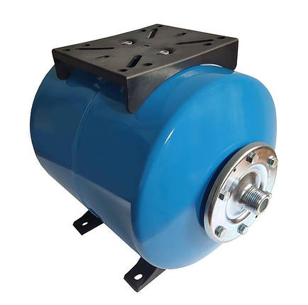 Бак гідроакумулятор 24л горизонт 1" макс 8 бар змінна EPDM мембрана пласт ніжки та станіна toНАСОСИ, фото 1