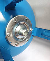 Бак гідроакумулятор 50л вертикальний фланець 1 макс 8 бар змінена EPDM мембрана toНАСОСИ, фото 3