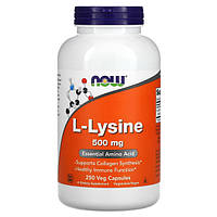 L-Lysine 500 mg NOW (250 вег капсул)