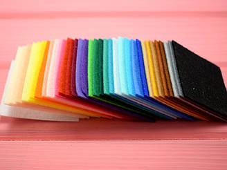 Палітра кольорів корейського жорсткого фетру 1,2 мм